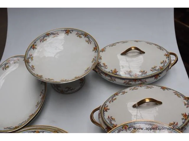 65-delig servies limoges jacques tilles - afbeelding 2 van  6