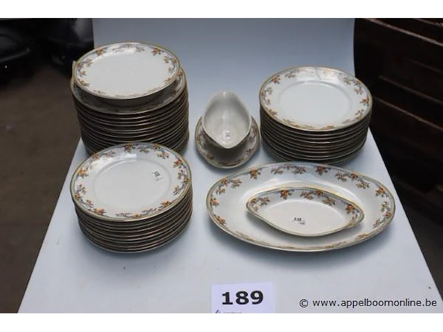 65-delig servies limoges jacques tilles - afbeelding 3 van  6