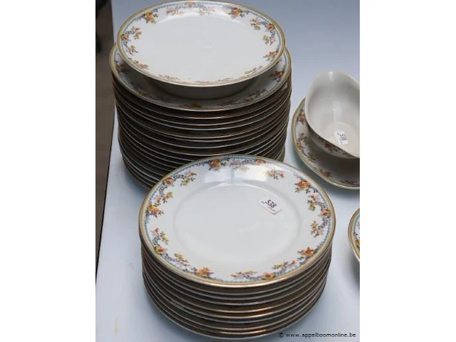 65-delig servies limoges jacques tilles - afbeelding 4 van  6