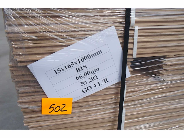66 m² massief eiken visgraatparket 15mm - afbeelding 3 van  5
