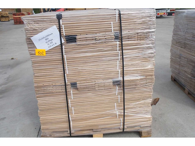 66 m² massief eiken visgraatparket 15mm - afbeelding 4 van  5
