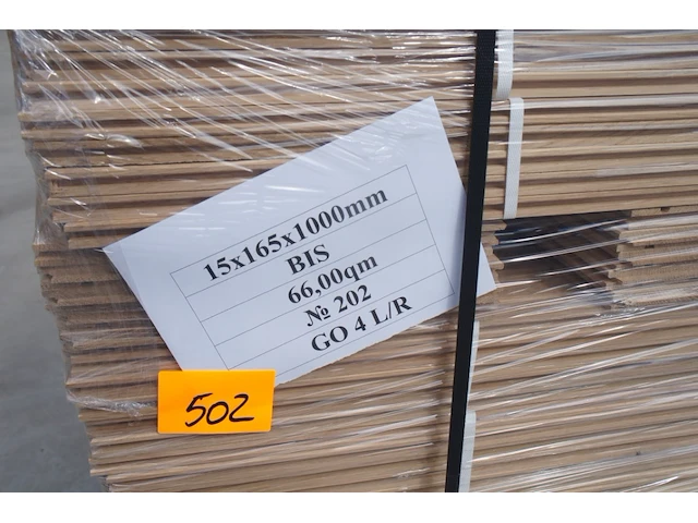 66 m² massief eiken visgraatparket 15mm - afbeelding 3 van  5