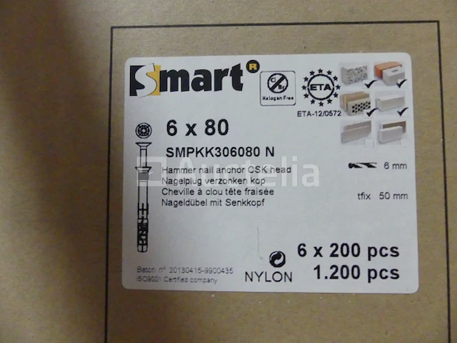 6800 hamer schroeven (6 x 80) - afbeelding 1 van  2