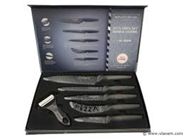 6delige keukenmes set - afbeelding 2 van  2