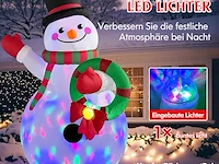 6ft danxilu opblaasbare kerstsneeuwpop (183 cm) - afbeelding 3 van  3