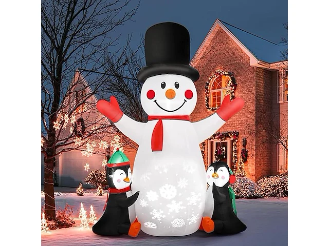 6ft victop opblaasbare kerstdecoratie (180 cm) - afbeelding 1 van  4