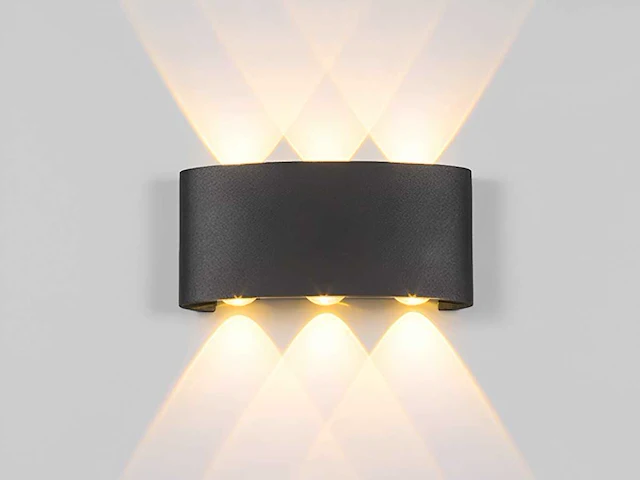 6w led wandlamp zes licht waterdicht (40x) - afbeelding 3 van  7