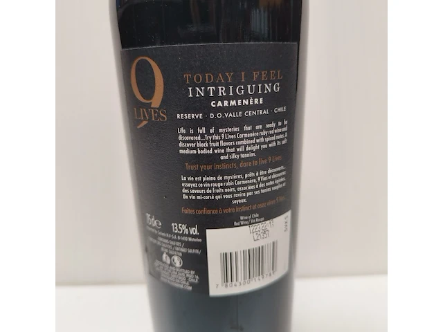 6x 75cl 9 lives intriguing - afbeelding 2 van  2