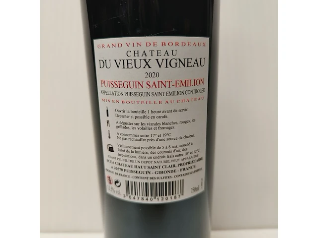 6x 75cl château du vieux vigneau - afbeelding 2 van  2