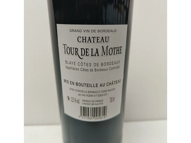 6x 75cl château tour de la mothe - afbeelding 2 van  2