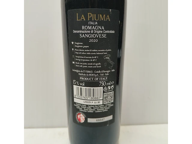 6x 75cl la piuma romagna - afbeelding 2 van  2