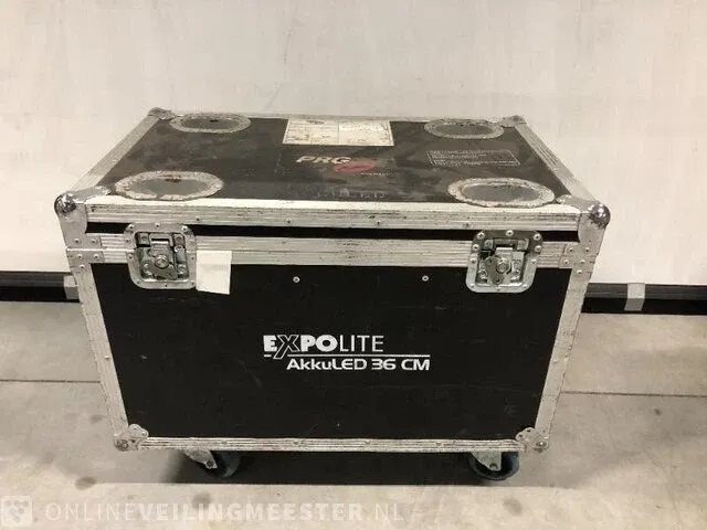 6x akkuled 36 cm mkii w/flight case expolite - afbeelding 1 van  7