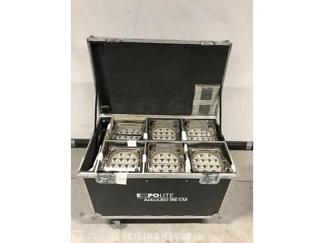 6x akkuled 36 cm mkii w/flight case expolite - afbeelding 3 van  7