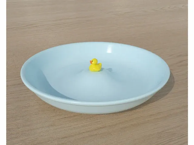 6x baby duck plate blauw - afbeelding 1 van  5