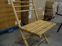 6x bamboo plooistoel - afbeelding 9 van  10