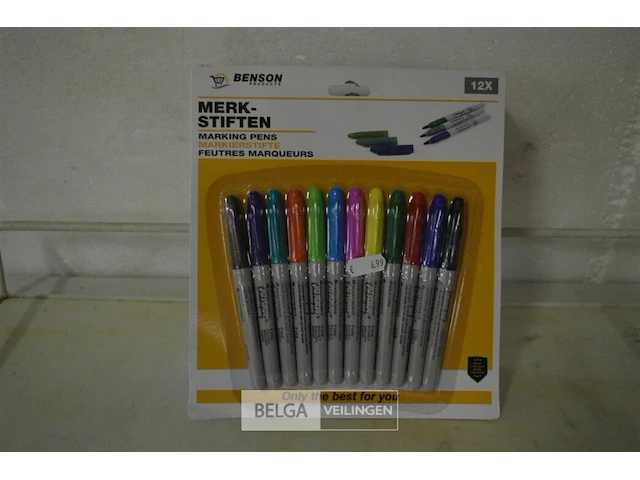6x benson merkstiften - afbeelding 1 van  3
