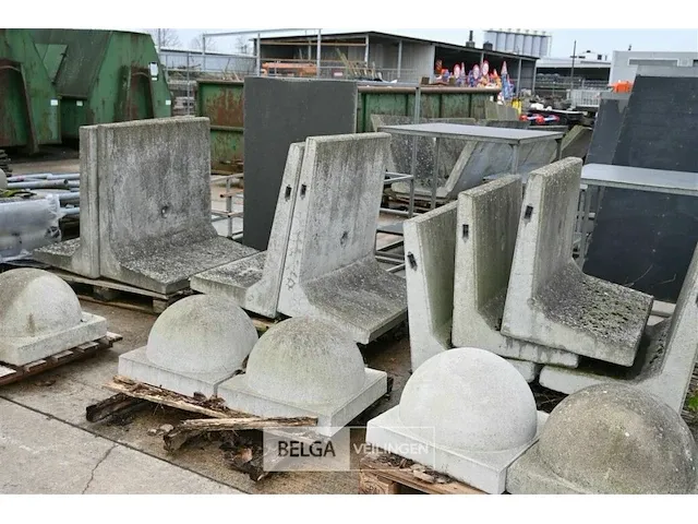 6x betonnen afschermers l-vorm 100x60x75 - afbeelding 2 van  2