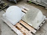 6x bolvormige betonnen afschermers 55x55x42 - afbeelding 3 van  5