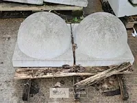 6x bolvormige betonnen afschermers 55x55x42 - afbeelding 4 van  5