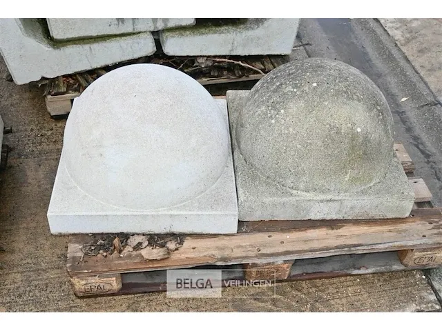 6x bolvormige betonnen afschermers 55x55x42 - afbeelding 5 van  5