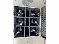 6x briteq stage beamer mk2, led projector 14x3w rgb - afbeelding 3 van  3