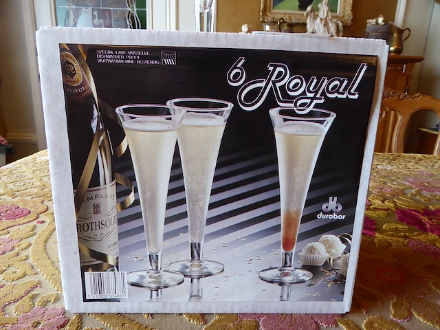6x champagneglas royal - afbeelding 3 van  3