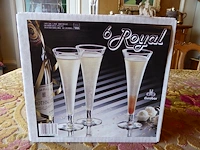 6x champagneglas royal - afbeelding 3 van  3