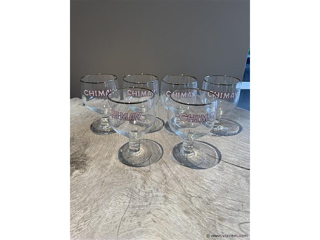 6x chimay glazen - afbeelding 1 van  1
