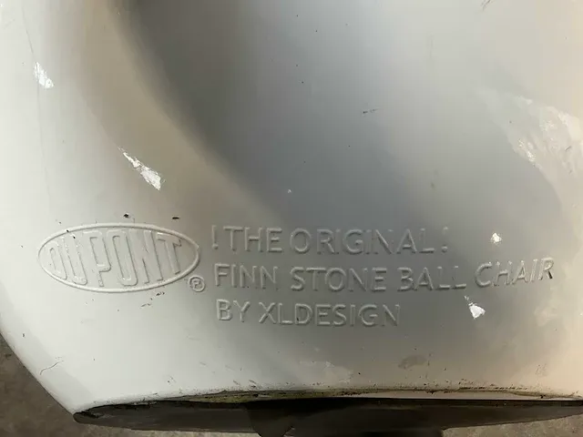 6x design balstoel finn stone - wit - afbeelding 3 van  7