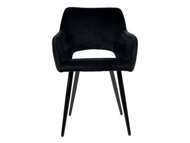 6x design eetkamerstoel 9057-77 zwart - afbeelding 2 van  3