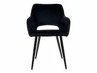6x design eetkamerstoel 9057-77 zwart - afbeelding 2 van  3