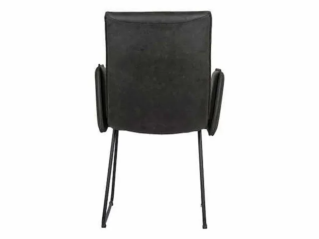 6x design eetkamerstoel antraciet microvezel - afbeelding 5 van  5