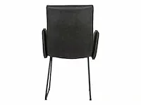 6x design eetkamerstoel antraciet microvezel - afbeelding 5 van  5