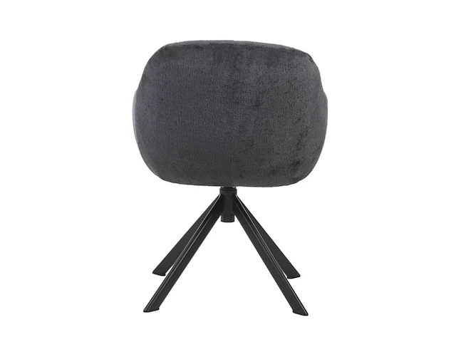 6x design eetkamerstoel antraciet velvet - afbeelding 4 van  4