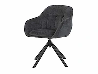 6x design eetkamerstoel antraciet - afbeelding 2 van  4