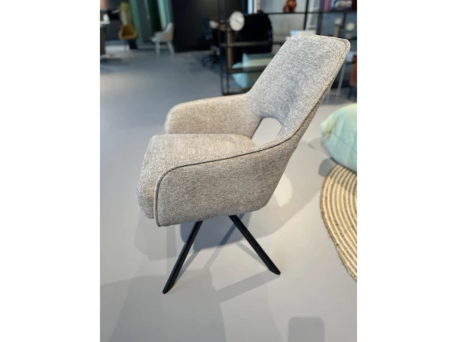 6x design eetkamerstoel beige brio - afbeelding 3 van  4