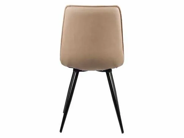 6x design eetkamerstoel beige pu leer - afbeelding 2 van  5