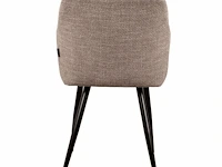 6x design eetkamerstoel beige weave - afbeelding 3 van  4