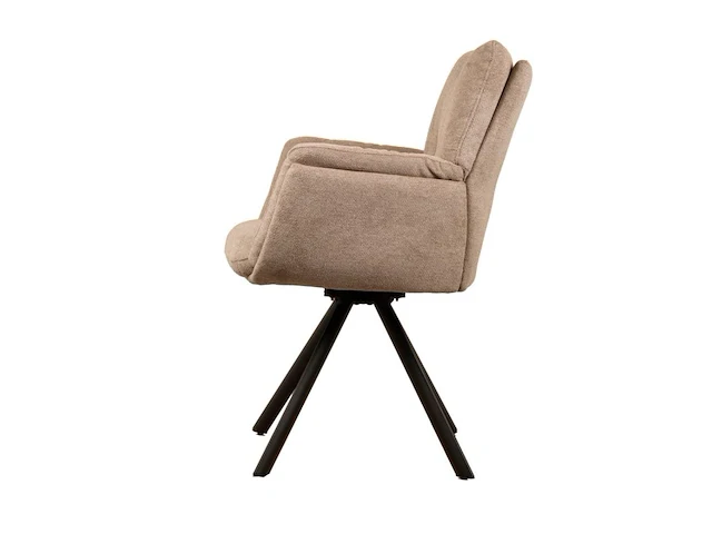 6x design eetkamerstoel beige weave - afbeelding 3 van  5