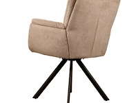 6x design eetkamerstoel beige weave - afbeelding 4 van  5