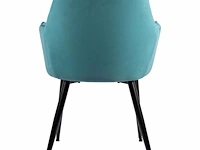 6x design eetkamerstoel blauw 9195-61 - afbeelding 5 van  5