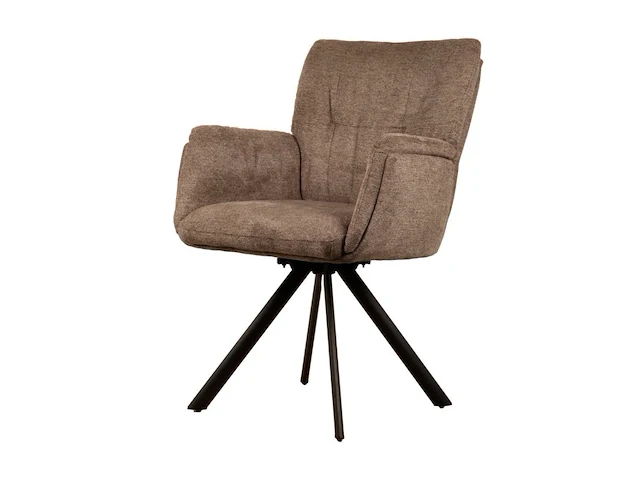 6x design eetkamerstoel bruin weave - afbeelding 1 van  4