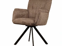 6x design eetkamerstoel bruin weave - afbeelding 1 van  4