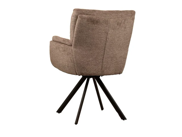 6x design eetkamerstoel bruin weave - afbeelding 5 van  5