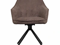 6x design eetkamerstoel bruin - afbeelding 2 van  4