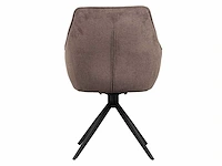6x design eetkamerstoel bruin - afbeelding 4 van  5