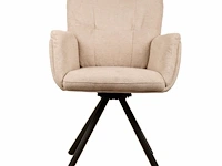 6x design eetkamerstoel creme weave - afbeelding 2 van  5