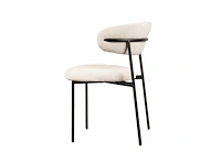 6x design eetkamerstoel ecru - afbeelding 2 van  3