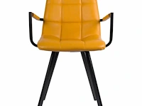 6x design eetkamerstoel geel 8174 - afbeelding 2 van  5
