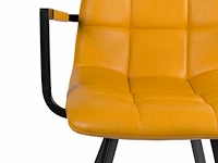 6x design eetkamerstoel geel 8174 - afbeelding 3 van  5
